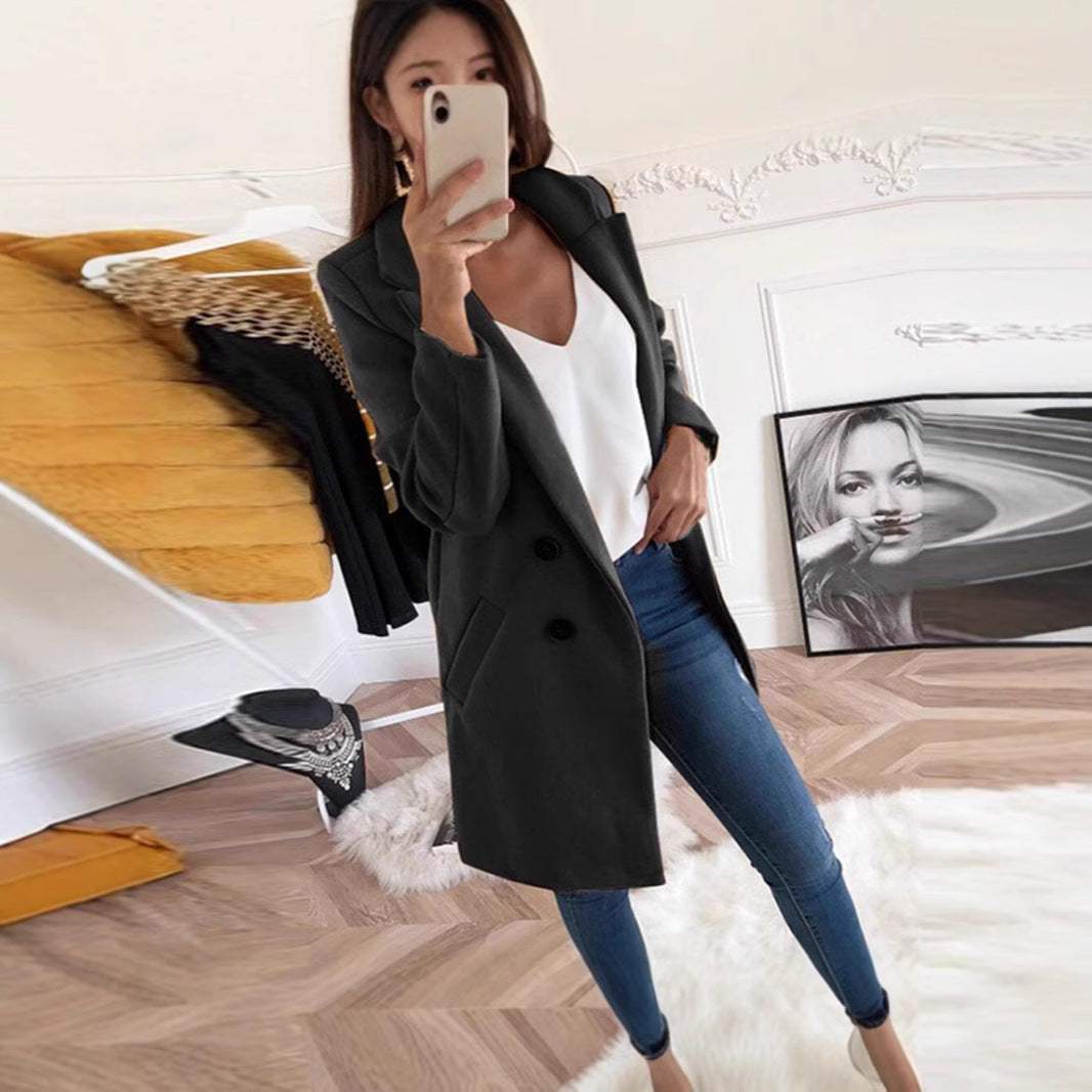 Damen Blazer im doppelten Knopfdesign EB
