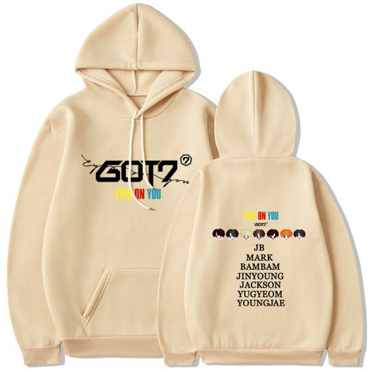 Damen Kapuzensweater mit einzigartigem GOT7 Design und bequemer Passform EB