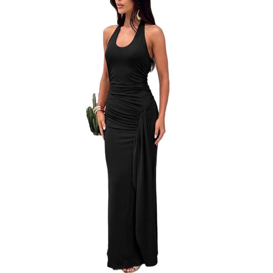 Damen Figurbetontes Maxikleid mit elegantem Raffungselement EB