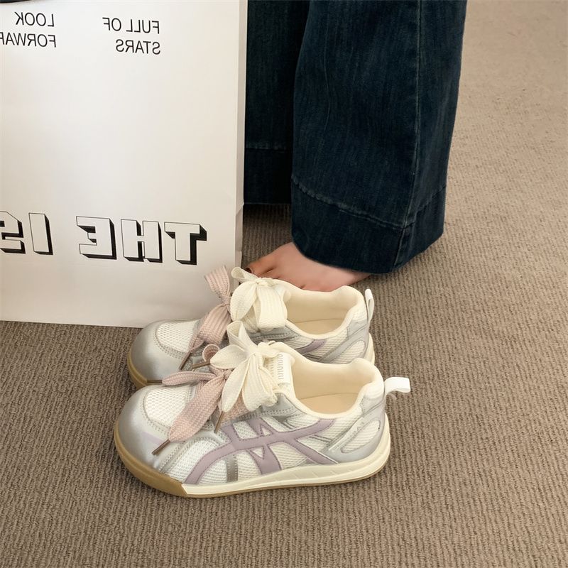 Damen Sneaker mit atmungsaktivem Mesh-Obermaterial und einzigartigem Schleifen-Design EB