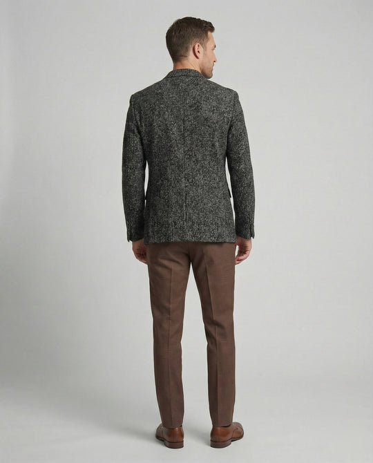 Herren eleganter strukturierten Blazer mit modernem Gewebe und stilvollen Details EB