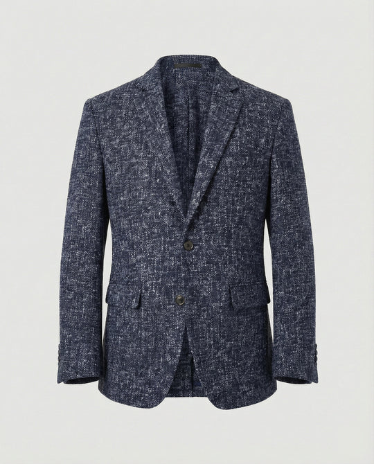 Herren eleganter strukturierten Blazer mit modernem Gewebe und stilvollen Details EB