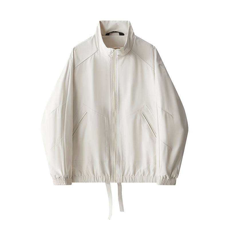 Damen sportliche Übergangsjacke mit hohem Kragen und verstellbarem Bund EB