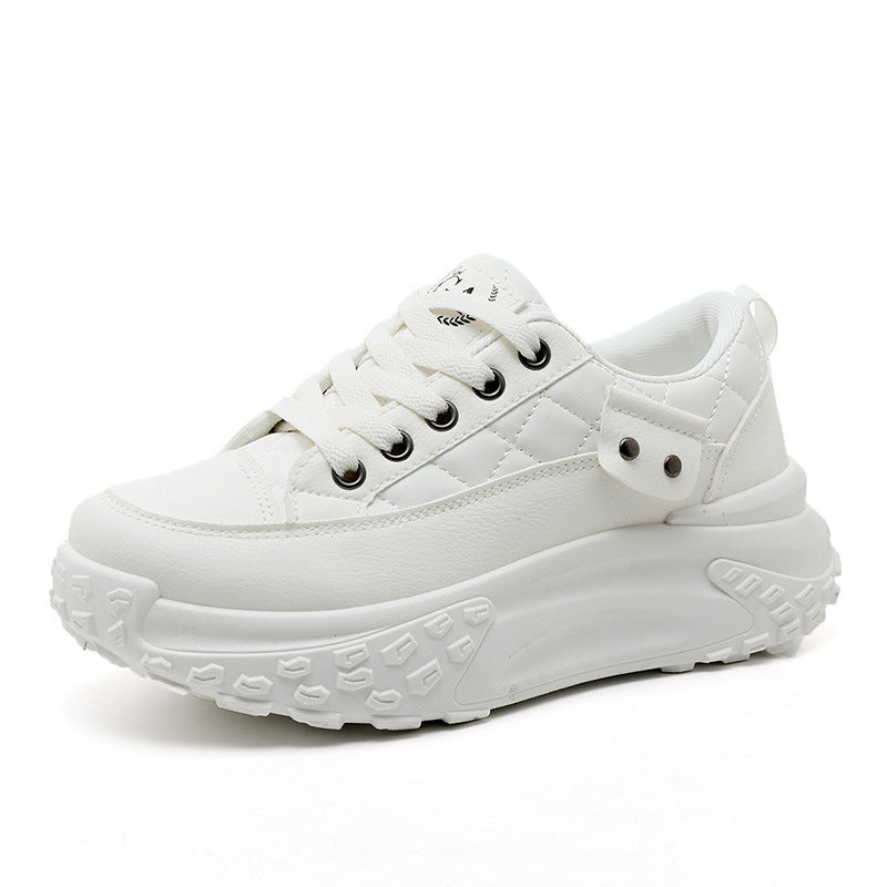Damen modische Plateau Sneakers mit dämpfendem Sohlenprofil EB