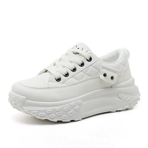 Damen modische Plateau Sneakers mit dämpfendem Sohlenprofil EB