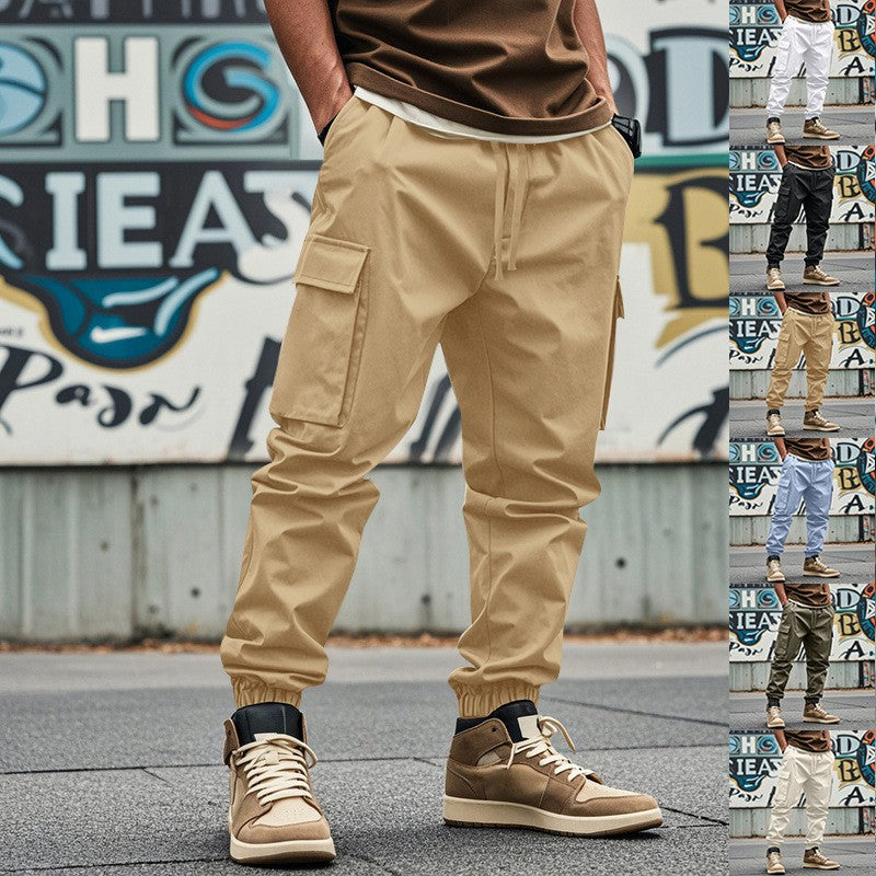Herren Cargo-Hose mit verstellbarem Bund und praktischen Seitentaschen EB
