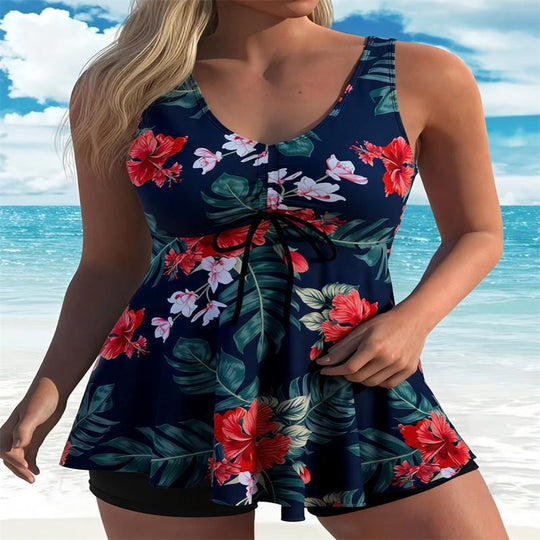 Damen Strandkleid mit dynamischem Zebra-Design EB