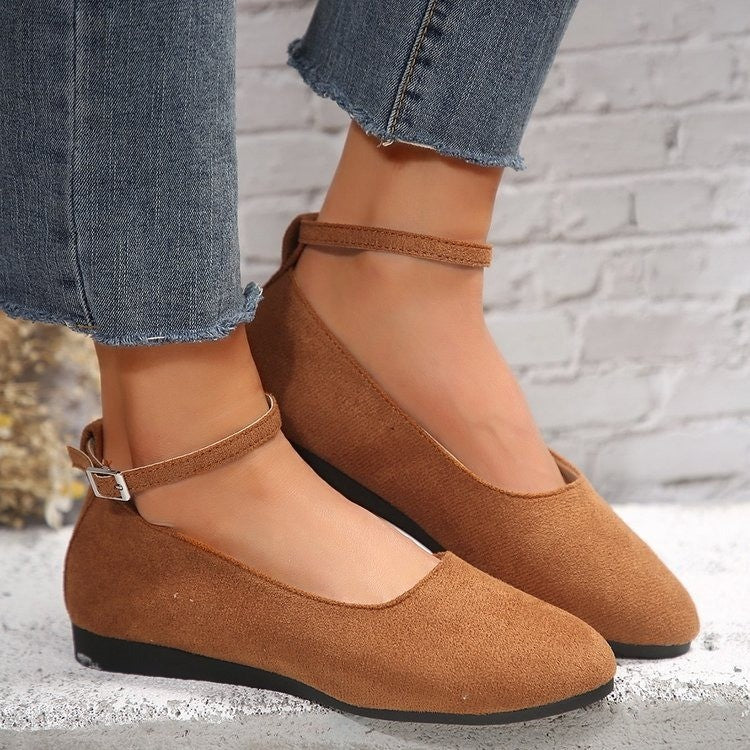Damen elegante Schnürschuhe mit modischem Riemendesign EB