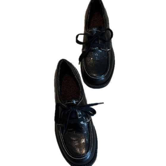 Damen Schnürschuhe mit hochwertigem Leder und komfortabler Innensohle EB
