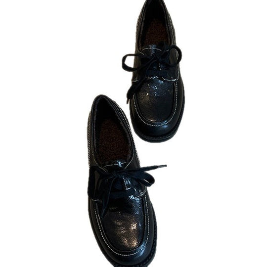 Damen Schnürschuhe mit hochwertigem Leder und komfortabler Innensohle EB