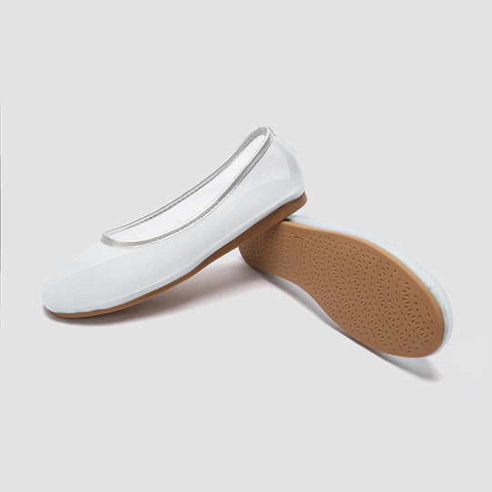 Damen Ballerinas aus atmungsaktivem Netzmaterial mit elegantem Silikonrand EB