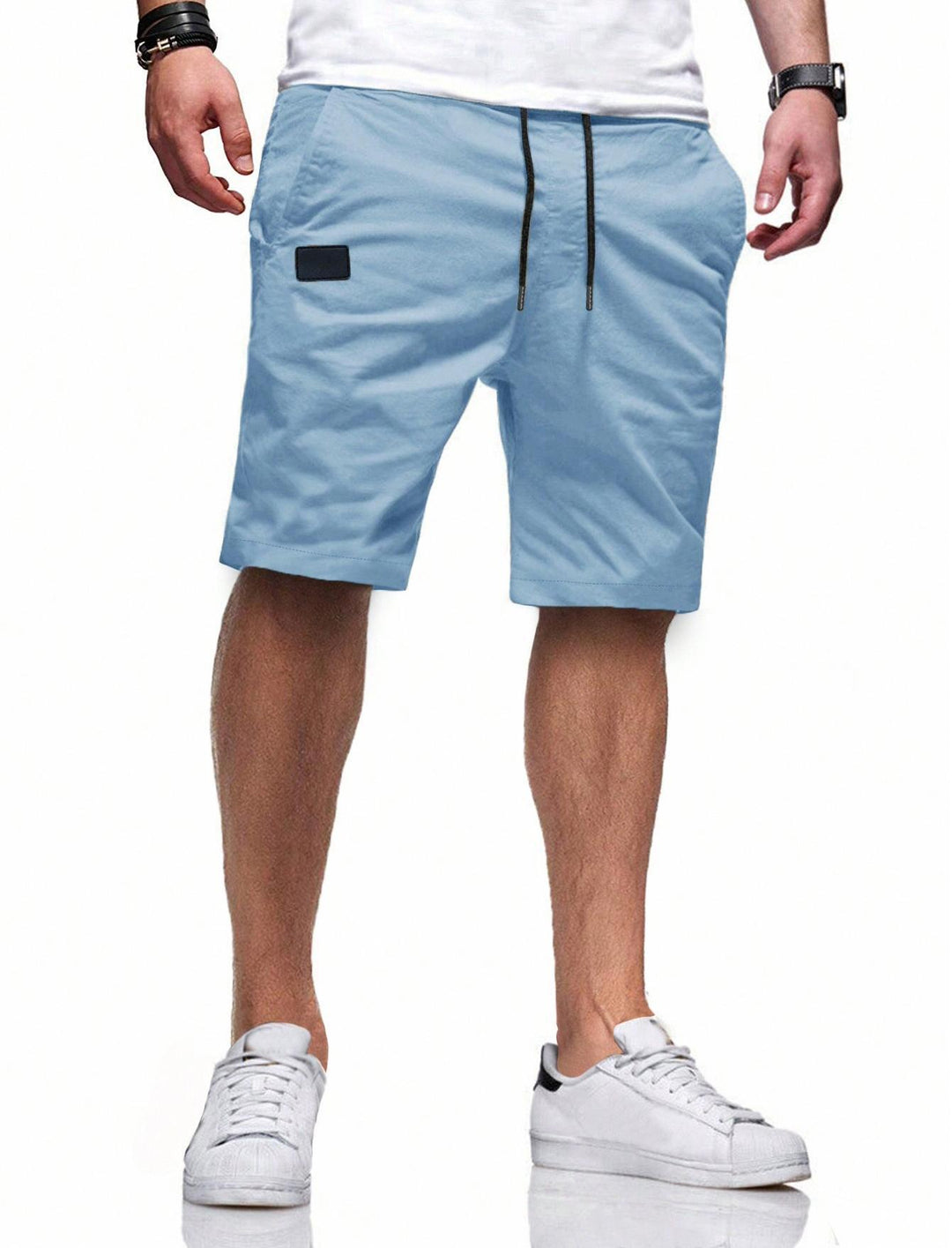 Herren bequeme Sport Shorts mit praktischen Taschen und elastischem Bund EB