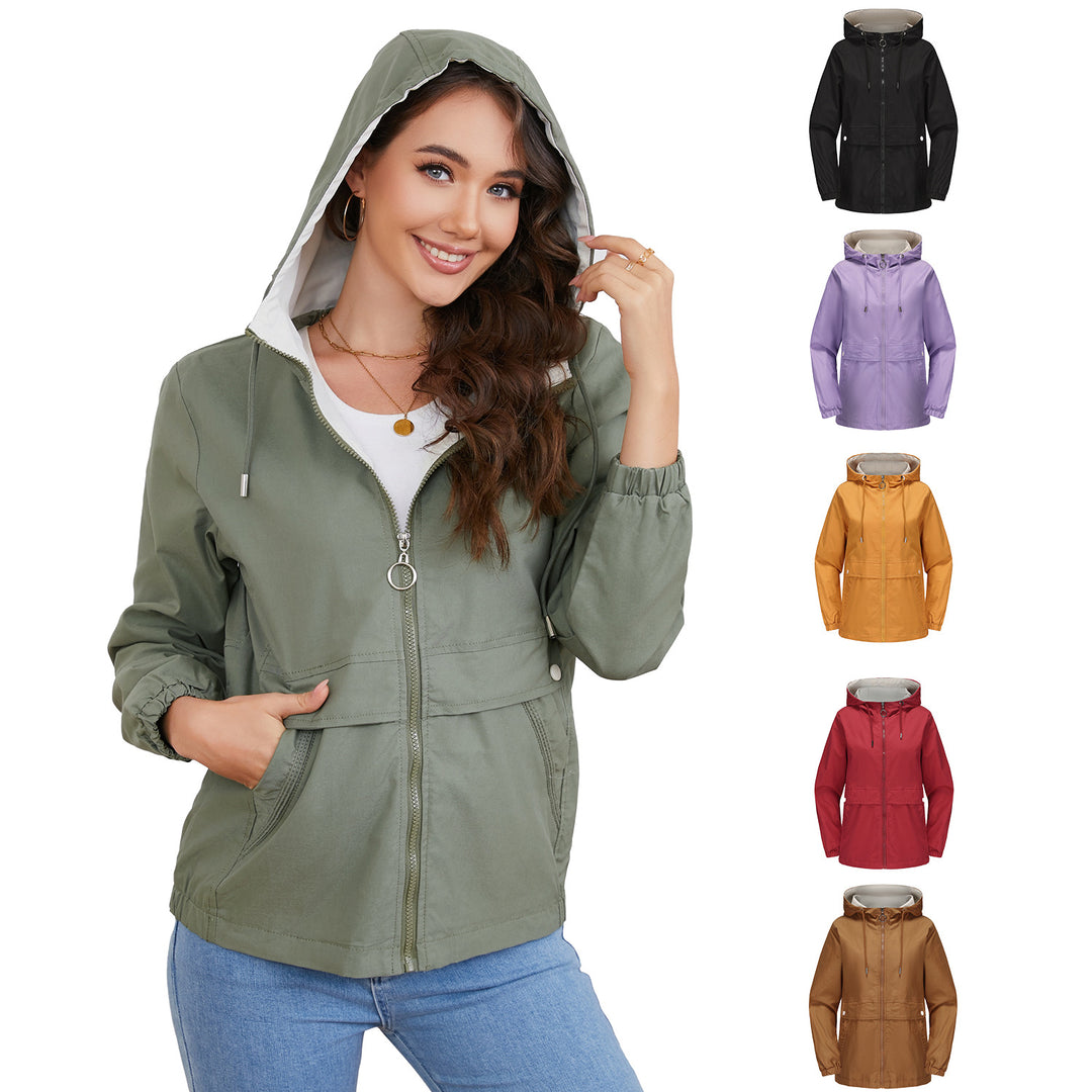 Damen modische Freizeitjacke mit verstellbarem Bund EB