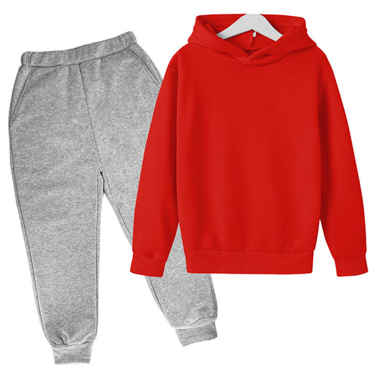 Unisex nan komfortables Hoodie und Jogger Set aus French Terry mit elastischem Bund und Rippbündchen EB