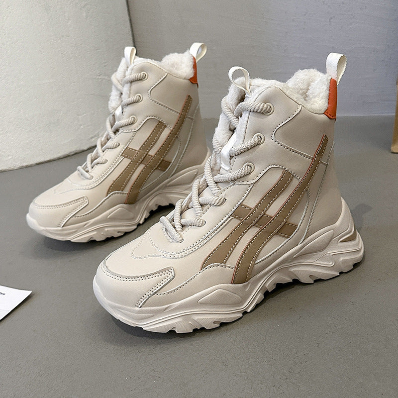 Damen Plüschgefütterte Winter Sneakers EB
