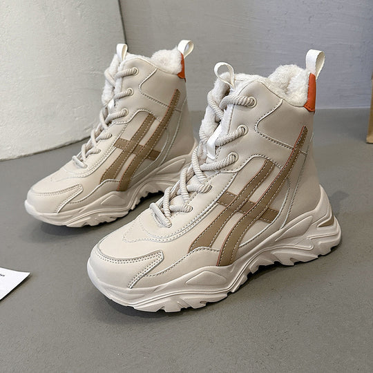 Damen Plüschgefütterte Winter Sneakers EB