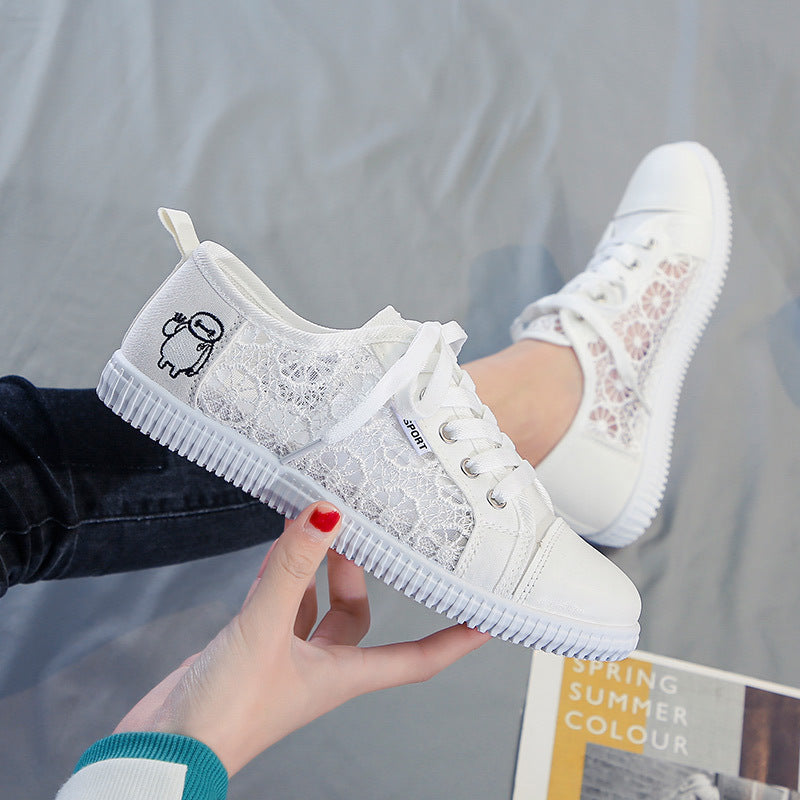 Damen Sneakers mit floralen Einsätzen und verstärktem Komfort EB
