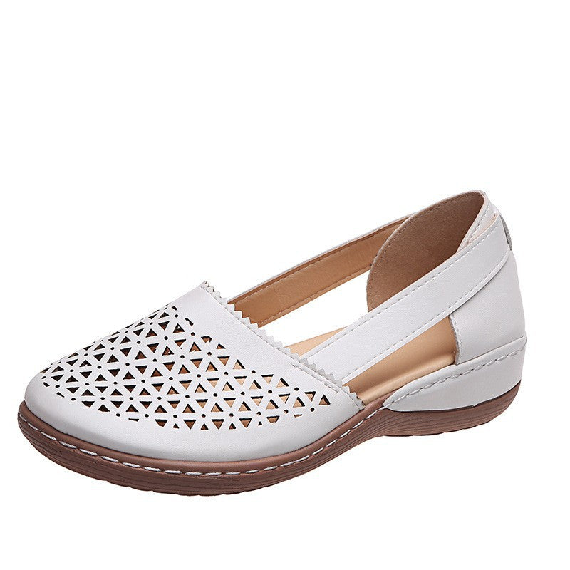 Damen Atmungsaktive Slip-On Sandalen mit seitlicher Öffnung und modischem Design EB