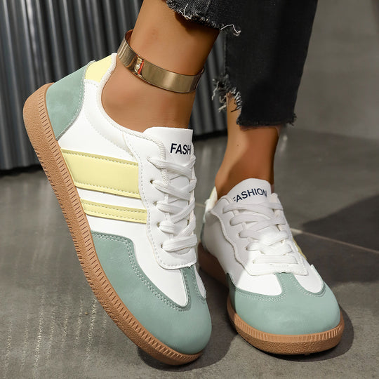 Damen Sneakers mit modischem Obermaterial und strapazierfähiger Gummisohle EB