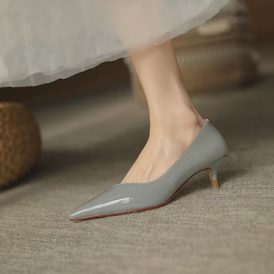 Damen Elegante Sling-Pumps mit schickem spitzem Design und minimalistischem Absatz EB