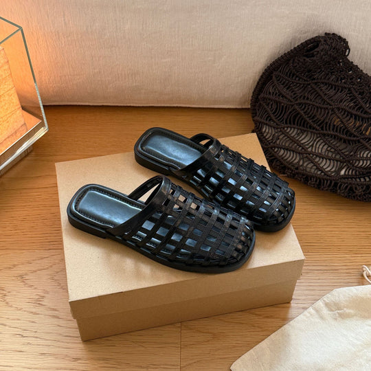 Damen Schicke Riemensandalen im modernen Flechtdesign EB