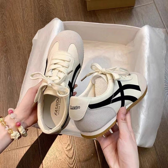 Damen komfortable Sneakers im Retro-Style mit atmungsaktiven Obermaterialien EB