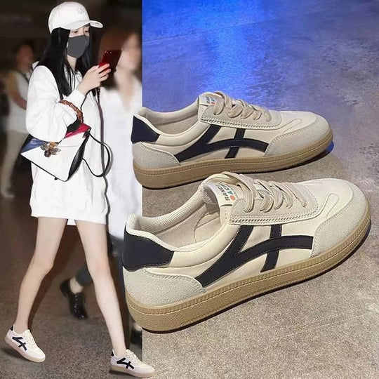 Damen Sportliche Sneakers mit weichem Wildleder-Obermaterial und dämpfender Sohle EB