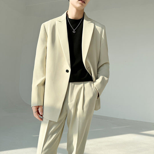 Herren eleganter Anzugblazer mit modernem Schnitt und feinem Innenfutter EB