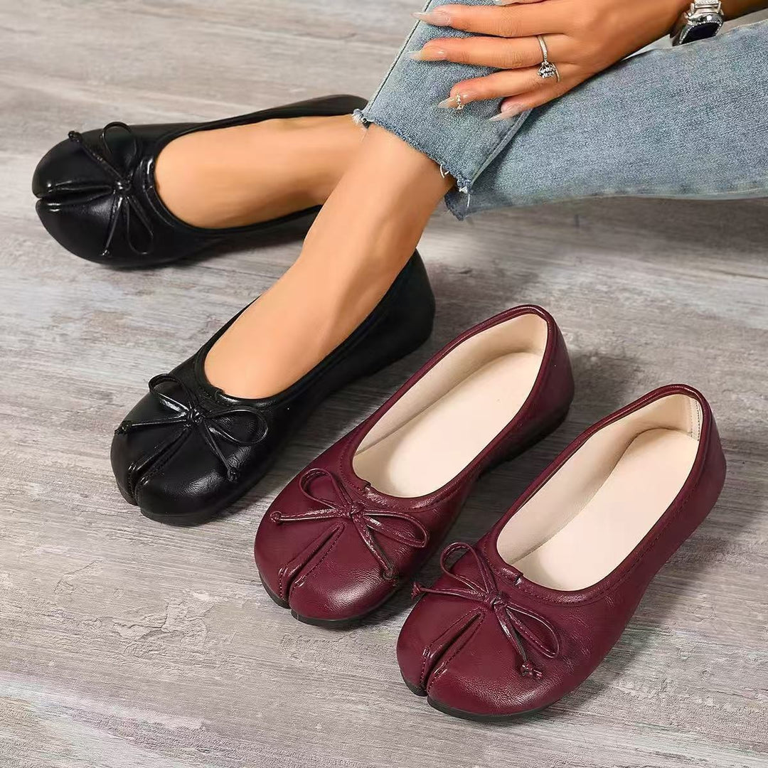 Damen Ballerinas mit eleganter Schleifenverzierung EB