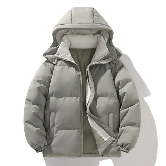 Damen isolierte Steppjacke mit Kapuze und hohem Kragen EB
