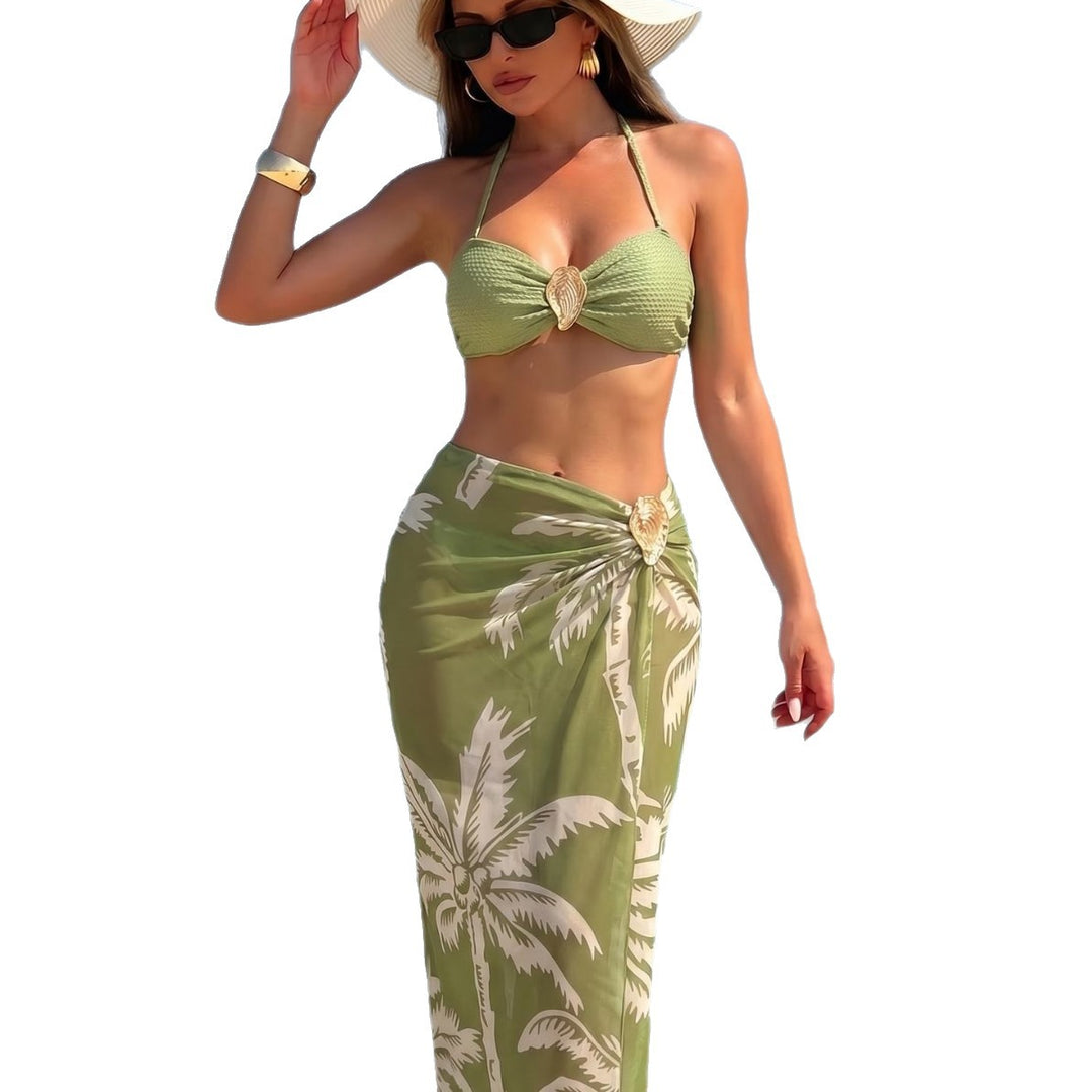 Damen Strand-Outfit mit dekorativer Bindung EB