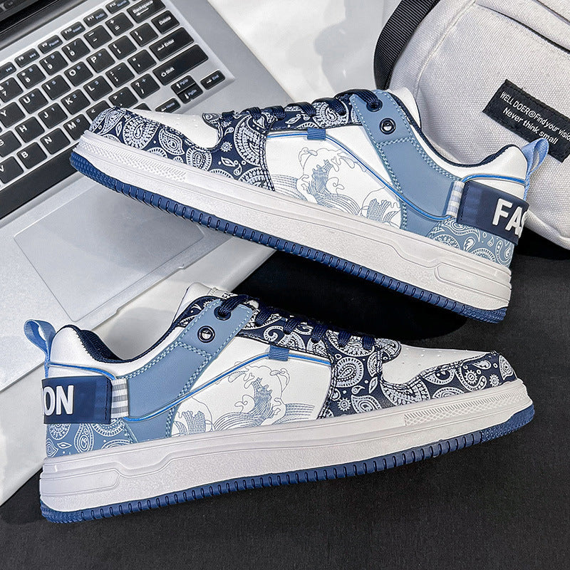 Damen Sneakers mit kunstvoller Paisley-Musterung und atmungsaktiver Oberflächenstruktur EB