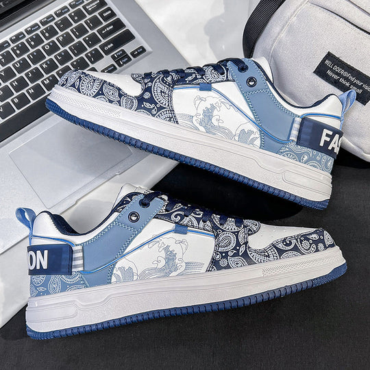 Damen Sneakers mit kunstvoller Paisley-Musterung und atmungsaktiver Oberflächenstruktur EB