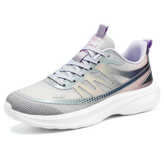 Herren nan leichte atmungsaktive Laufsneaker mit nahtlosem Strickobermaterial, gepolstertem Fersenkragen und reaktiver EVA-Dämpfung EB