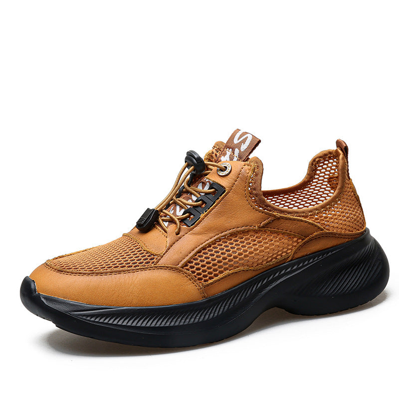 Herren Atmungsaktive Freizeitsneaker mit elastischem Schnellverschluss EB