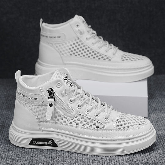 Damen High-Top Sneakers mit atmungsaktivem Netzdesign und dämpfender Sohle EB