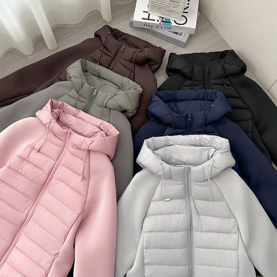 Damen Isolierte Steppjacke mit Kapuze und sportlichem Schnitt EB
