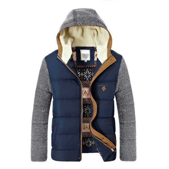 EB | Herbst gefütterte Jacke mit Kapuze