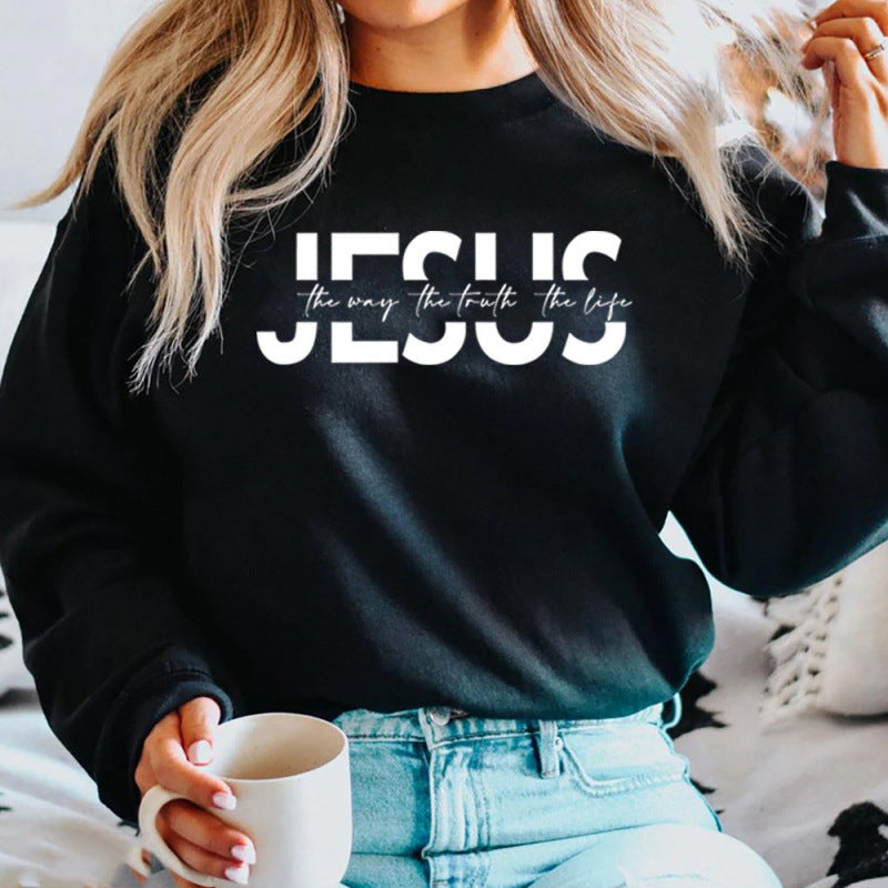 Damen lässiger Sweatshirt mit inspirierendem Spruch und hohem Tragekomfort EB