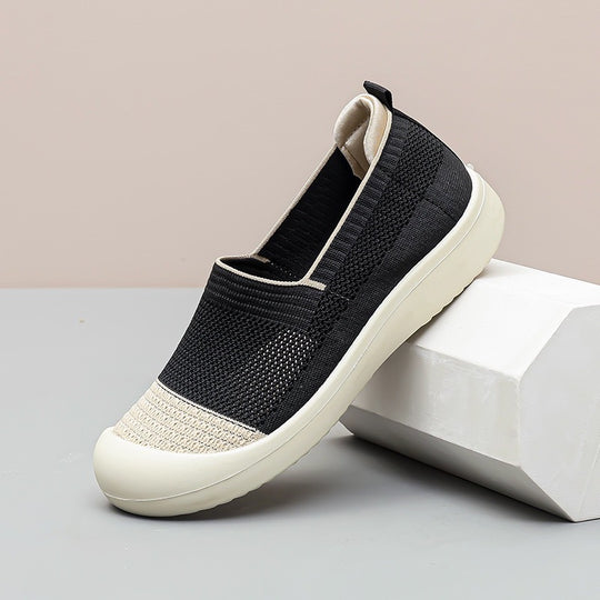 Damen Lifestyle Slipper mit elastischem Einsatz und strukturiertem Obermaterial EB