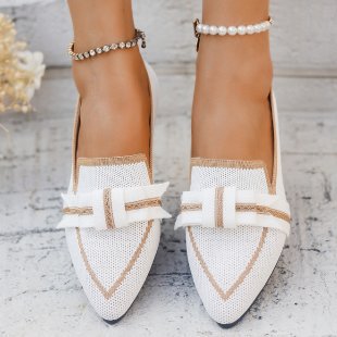 Damen flache Slipper mit modischem Schleifen-Detail EB
