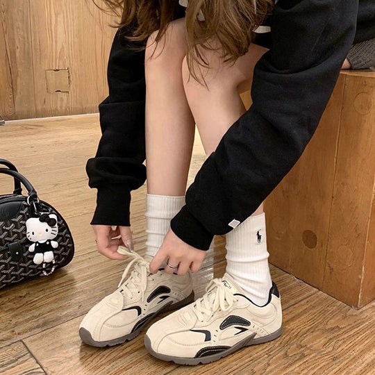 Damen Sportliche Sneaker mit atmungsaktiver Oberflächenstruktur und federleichtem Lauf EB