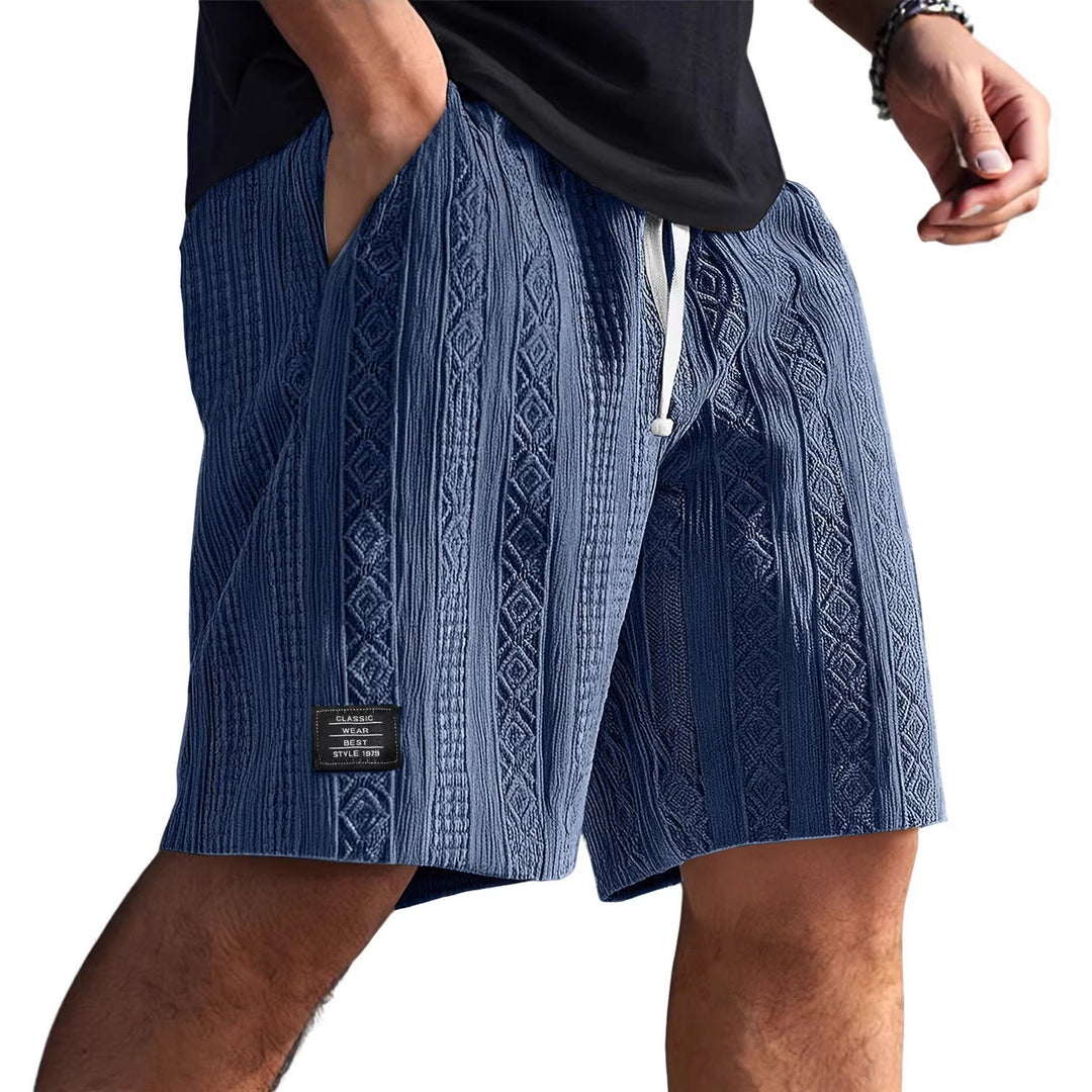Herren Stilvolle Freizeithosen im lässigen Strickdesign EB
