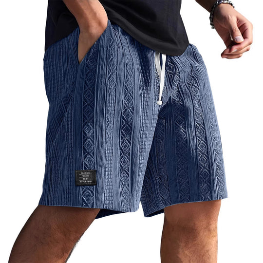 Herren Stilvolle Freizeithosen im lässigen Strickdesign EB