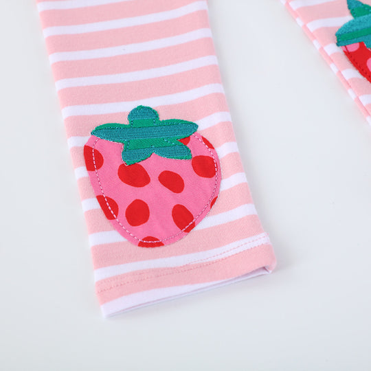 Mädchen Leggings mit fröhlichem Erdbeer-Design EB