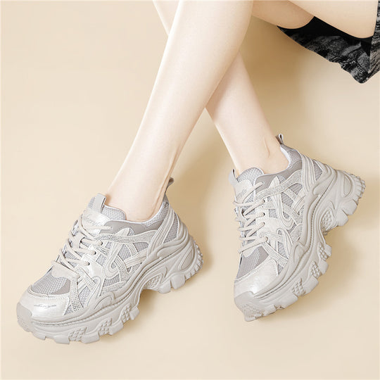 Damen Sportliche Dämpfungssneakers mit atmungsaktiver Oberfläche EB