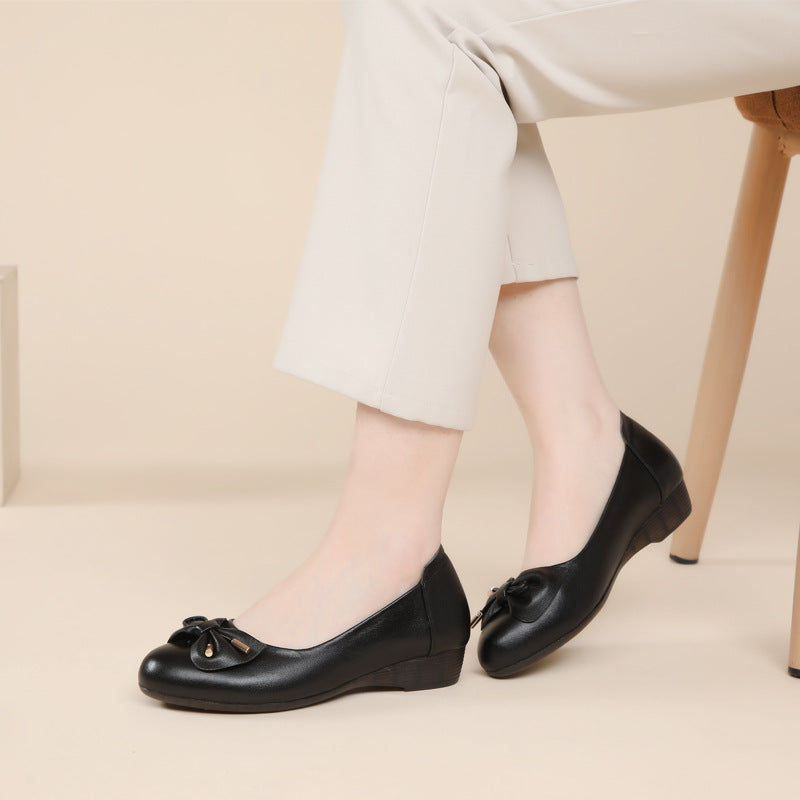 Damen Ballerinas mit elegantem Knoten-Detail und ausgesprochen komfortabler Sohle EB