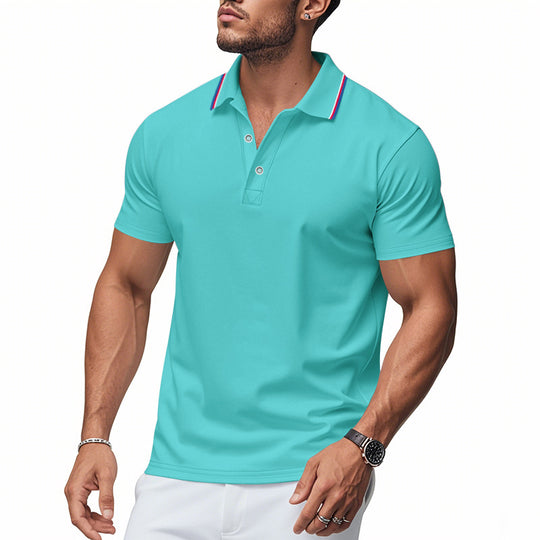 Herren Poloshirt mit modernem Kragen und feuchtigkeitsregulierender Technologie EB