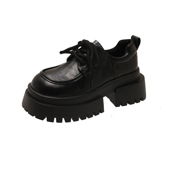 Damen Chunky Schnürschuhe mit dicker Sohle EB