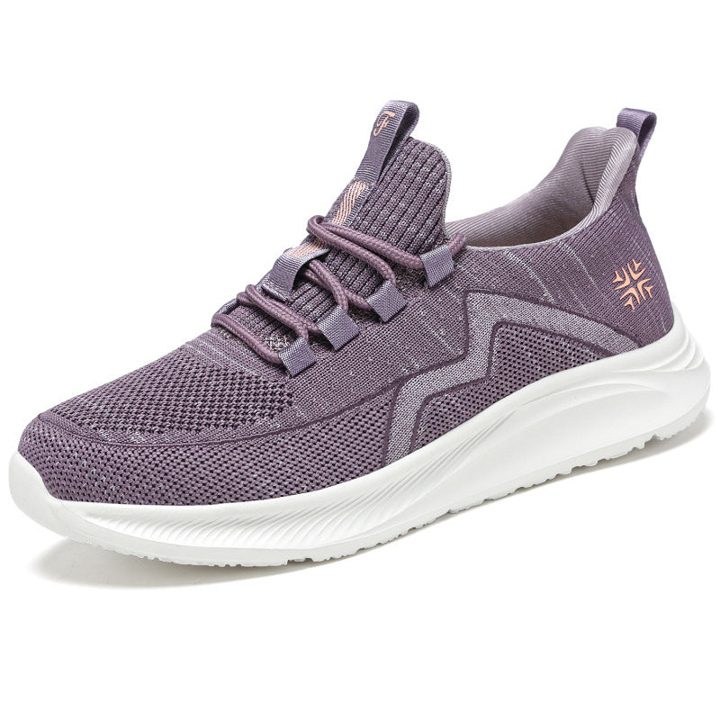 Damen Sportliche Sneakers mit atmungsaktive Netzkonstruktion und dämpfender Sohle EB